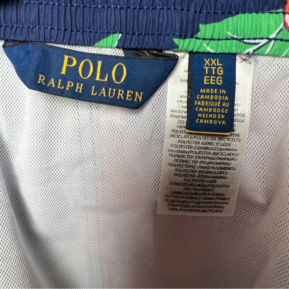 Polo Ralph Lauren Floral Print Men’s Lined Swim Shorts XXL NWT - Picture 7 of 9